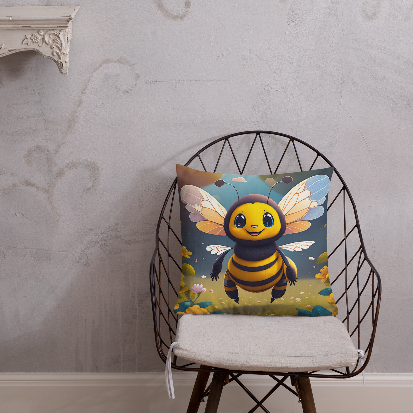 Happy Bee Pillow