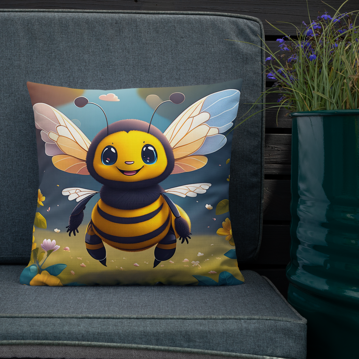 Happy Bee Pillow