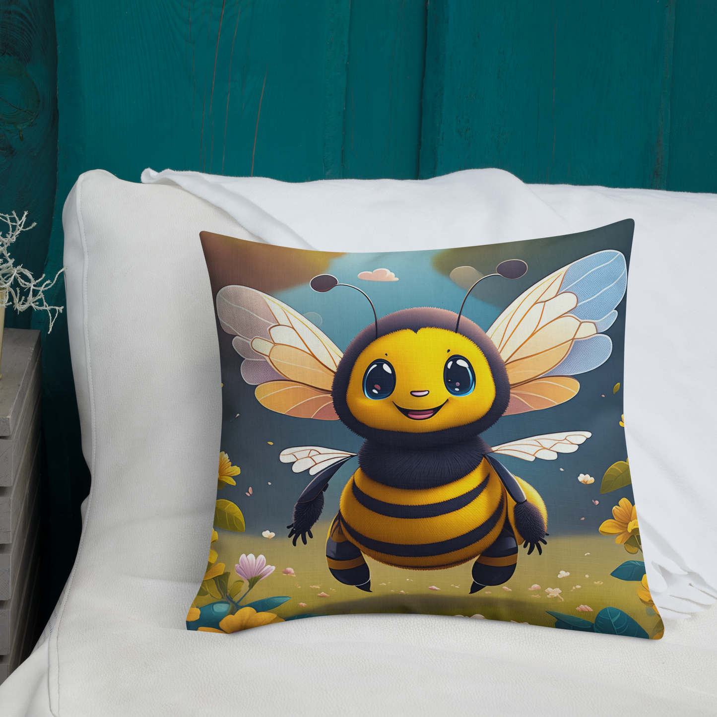 Happy Bee Pillow